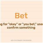 bet meaning snapchat